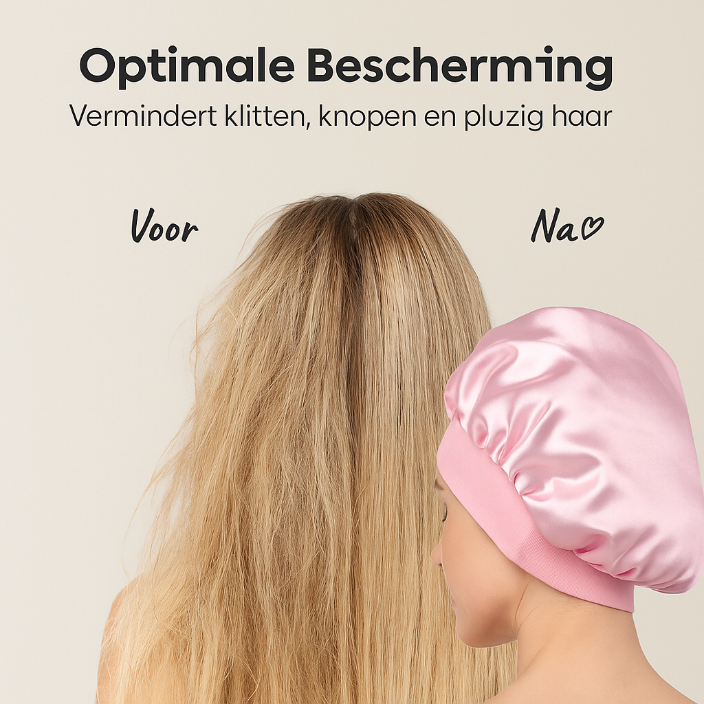 Satijnen Slaapmuts - Roze - Satijn - Slaapmuts - Klitvrij haar - Beautytool - Stijlvol